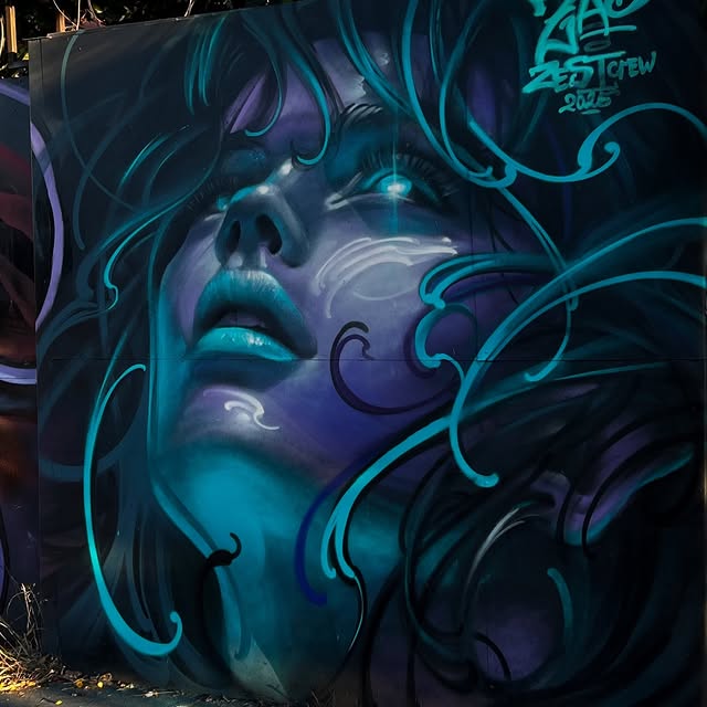 One-day street mural. LA #zaomurals #muralart #losangeles