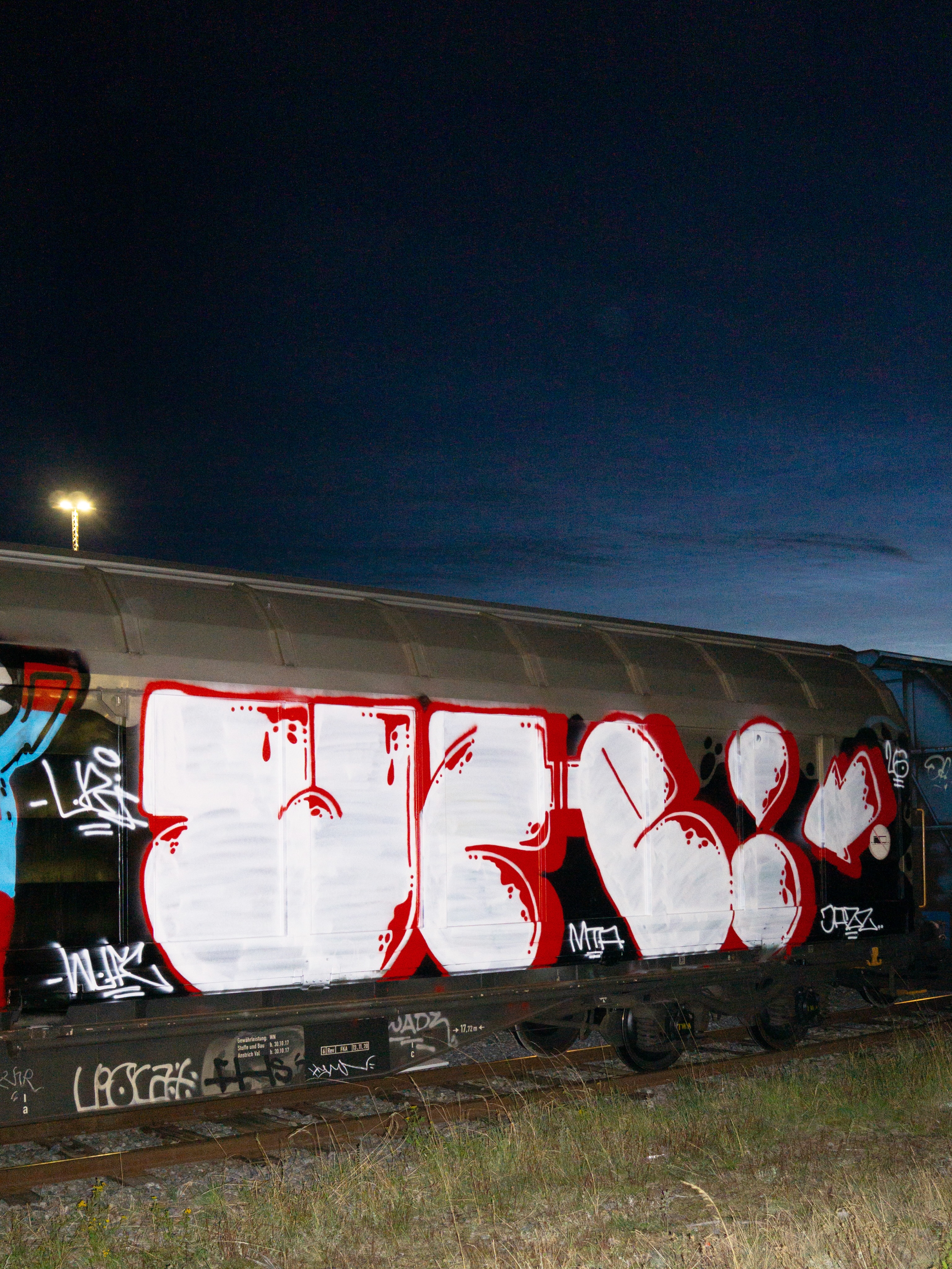 Summer time fun with Hymn, painting alien freights....